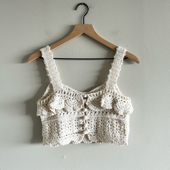 Sea New York Rylee Crochet Tank | Size Small | Good Pre-Owned - Picture 5 of 15